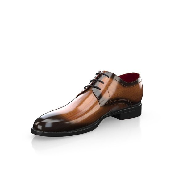 Bashwood Handmade Brown Patina Leather Oxfords main image 4